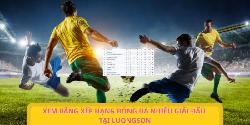 Cập nhật thứ hạng của những giải đấu nổi bật