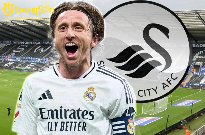 Modric trở thành chủ sở hữu của Swansea City (Ảnh: TalkSport).